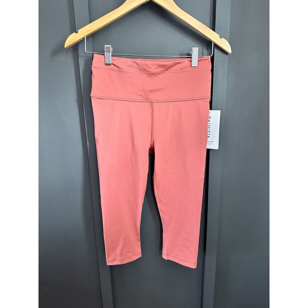 Athleta NWT accelerate Crop Pink Leggings - Womens Size Small